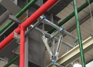 黄陵该抗震支架的整体式支吊架结构协调性好